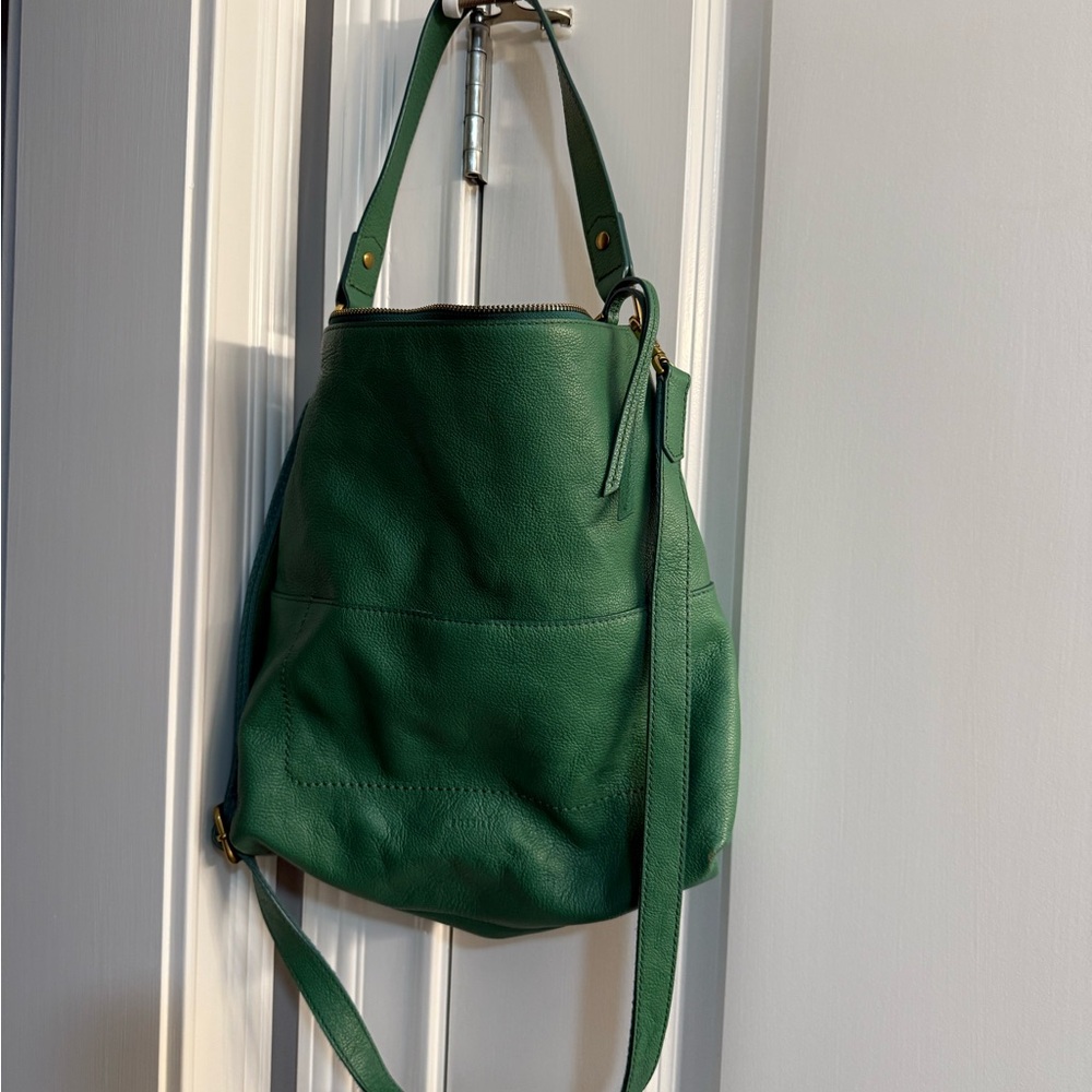 Green Leather Shoulder Bag